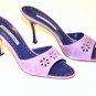 New Manolo Blahnik Purple Suede Slide Size 41.5/11.5
