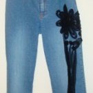 Size 10 V Very Vera Blue Jeans with Design