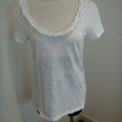 M J Crew White Cotton Shirt
