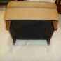 Light Brown Leather Ottoman