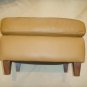 Light Brown Leather Ottoman