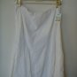 NWT SLB Size 10 White Cotton Skirt with Flowers