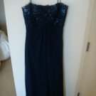 Tadashi Collection 10 Navy Formal Strapless Beaded Gown