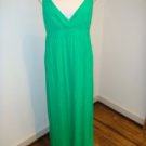 L Xhilaration Green Long Cotton Dress