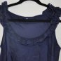 Small Gap Navy Cotton/Silk Sleveless Top