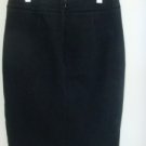 Banana Republic Size 2 Black Cotton Stretch Skirt