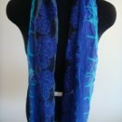 Blue and Black Scarf
