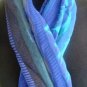 Blue and Black Scarf