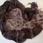 Brown Metallic Scarf