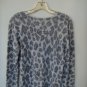Chico's Gray Leopard Size 1 Sweater
