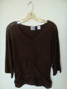 Medium WR Brown Silk Top
