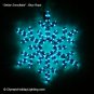 Stellar Snowflake Christmas Rope Light Display, Holiday Ornament, Blue