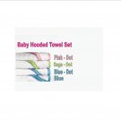Baby Hooded Bath Towel , 100% Bamboo Fiber- 6 Pieces