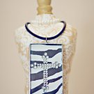 ZEBRA CROSS NECKLACE PENDANT