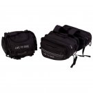 LUMSDLTL:  Diamond Plate 3 pc LIVE TO RIDE Heavy-Duty Polyester Motorcycle Luggage Set