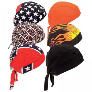 GFSKULL2: Diamond Plate &acirc;�&cent; 6 pc Set Assorted Cotton Skull Caps