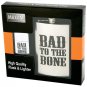 KTFLLTBB: Maxam ® 2 pc Flask and Lighter Set - BAD TO THE BONE