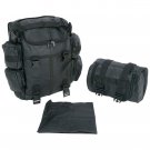 LUBPBBPK: Diamond Plate ™ 2 pc Genuine Leather Motorcycle Luggage Set