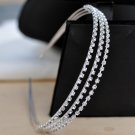 Triple Band Classic Crystal Headband Tiara