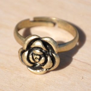 Antique Rose Adjustable Ring
