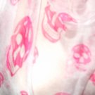 mcqueen scarf white background with pink skulls