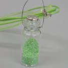 Twinkle Green Fairy Dust - Bottle Necklace