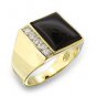 A48904 Mens Wide Classic Line  Ring