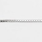 8955795S 18" Italian Sterling Silver Box Chain