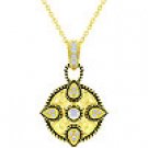 P50076G-C01    Ladies Golden Compass Pendant