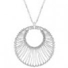 O50077R-V00  Ladies Contemporary Circle Pendant