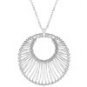 O50077R-V00  Ladies Contemporary Circle Pendant