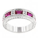 R07630R-C10  Nightlife Garnet Eternity Band