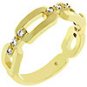 R07883G-C01 Ladies Golden Links Ring/ Band