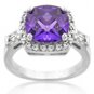 R08036R-C21 Ladies Starry Night Amethyst Fashion Ring