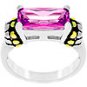 R07804T-C12 Ladies Pink Ice Antique Ring