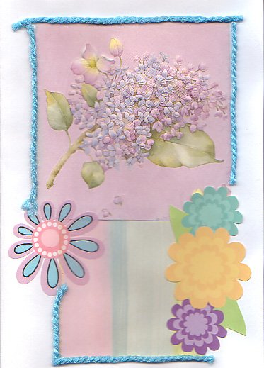 Flower Collage Greeting Card