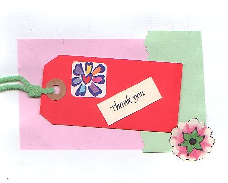 Handcrafted Thank You Card