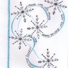 Handcrafted Holiday Greeting Card - "Snowflakes"