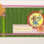 "A Colorful Easter" Floral Themed Handcrafted Easter Greeting Card