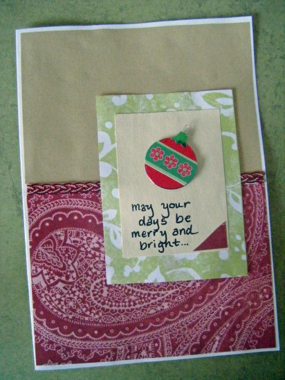 "May Your Days Be Merry and Bright" Holiday Greeting Card