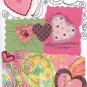 Whimsical Valentine's Day Handcrafted Greeting Card
