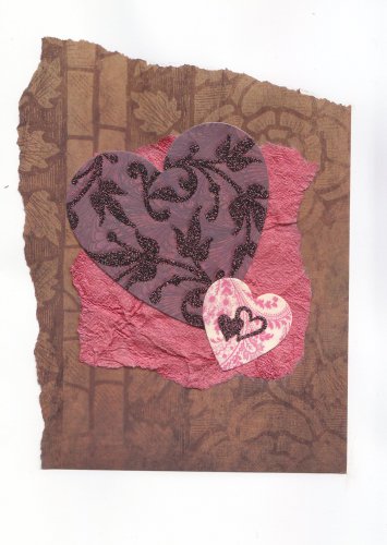 Elegant Handmade Valentine's Greeting Card