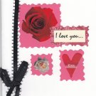 "I Love You" Handcrafted Valentine's Day Card
