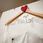 Personalized Name Wire Hanger with heart
