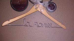 Personalized Wedding Dress Hanger