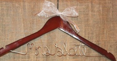 SALE Personalized Wedding Dress Hanger