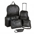 Genuine Leather 6pc Luggage Set
