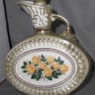 Vintage 1969 Jim Beam Green Bottle Yellow Roses