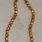 16" Glittering Goldtone Beaded Necklace