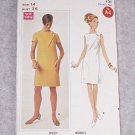 1960's Butterick 4702 Bodice Seam Detail Dress Pattern Size 14
